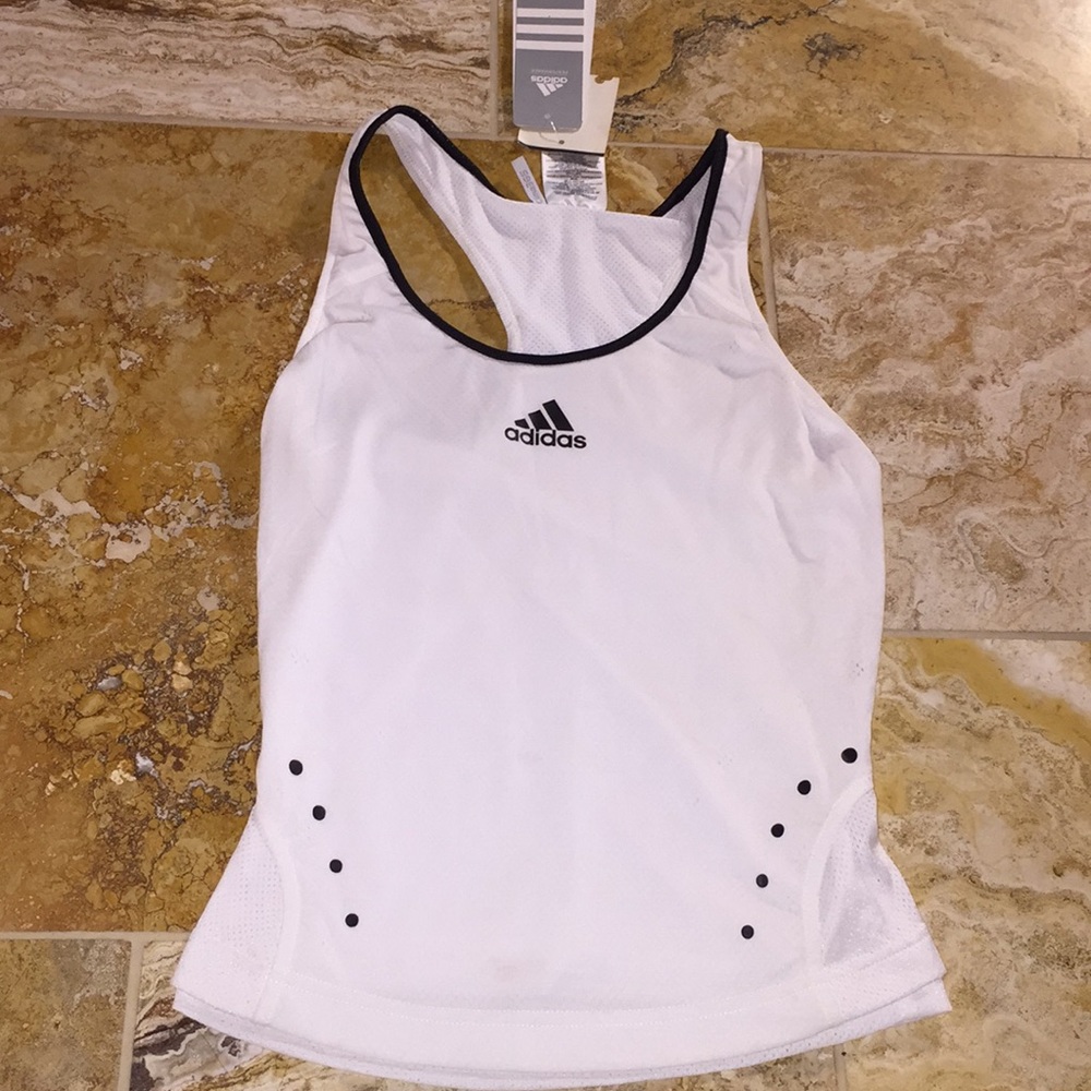 Adidas clima365 Black & White tennis racerback